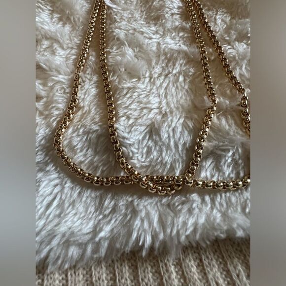 NEW NORDSTROM Gold Double Fancy Chain - Picture 2 of 5